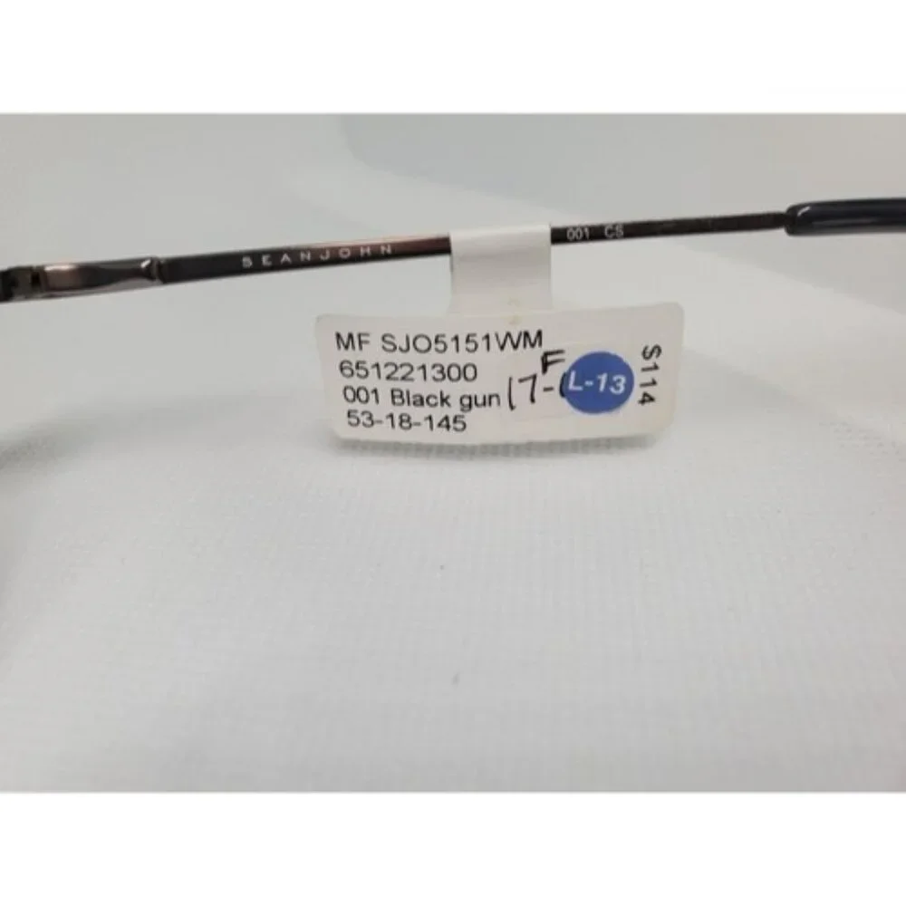 Sean John SJO 5151 001 Black Gun Eyeglass Frames 53 18 145